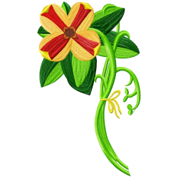 Flowers And Tree Embroidery Design 8